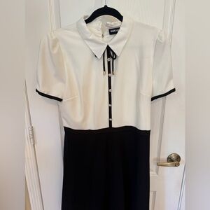 Karl Lagerfeld Black and White Mini Dress